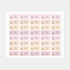 Personalisierte Niedliche Kitten mit den Labels fü Etiketten