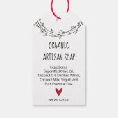 Personalisierte Niedliche Kraft "Handmade for You" Geschenkanhänger (Rückseite)