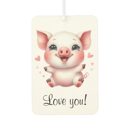 Personalisierte Niedliche Liebe Autolufterfrischer (Vorderseite)