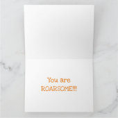Personalisierte Niedliche Löwentagskarte Karte (Innenseite)