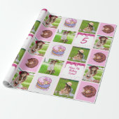 Personalisierte Niedliche Mädchen Maßgeschneiderte Geschenkpapier (Ungerollt)