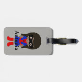 Personalisierte Niedliche Mini Spidergirl Kinder G Gepäckanhänger (Rückseite horizontal)