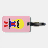 Personalisierte Niedliche Mini Spidergirl Kinder G Gepäckanhänger (Rückseite horizontal)