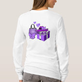 Personalisierte Niedliche Mode Emoji mit Shopping T-Shirt (Rückseite)