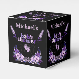 Personalisierte Niedliche Monogram Babydusche Geschenkschachtel