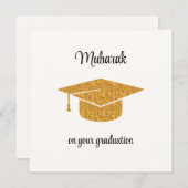 Personalisierte Niedliche Mubarak Glückwunschkarte Dankeskarte (Vorne/Hinten)