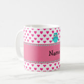 Personalisierte niedliche Namenseule Kaffeetasse (Vorderseite Links)