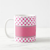 Personalisierte niedliche Namenseule Kaffeetasse (Links)