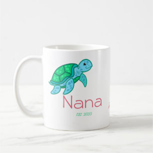 Personalisierte Niedliche Nana Sea Turtle Kaffee T Kaffeetasse