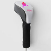 Personalisierte niedliche Omerkatze Golf Headcover (angewinkelt)