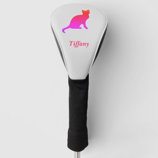 Personalisierte niedliche Omerkatze Golf Headcover (Vorderseite)