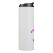 Personalisierte niedliche Omerkatze Thermosbecher (Nach links gedreht)