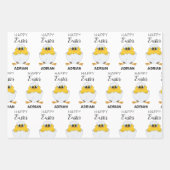 Personalisierte Niedliche Ostereier & Kick Happy O Geschenkpapier Set (Vorderseite 3)