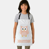 Personalisierte Niedliche Owl Kids Schürze (Insitu)
