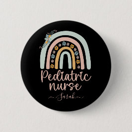Personalisierte Niedliche pädiatrische Krankenschw Button