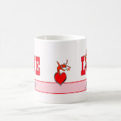 Personalisierte niedliche Panzerkrebs-Hummer-Liebe Kaffeetasse (Mittel)