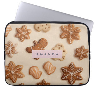 Personalisierte Niedliche Pastel Gingerbrot Cookie Laptopschutzhülle