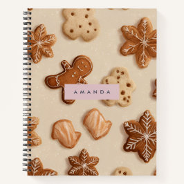 Personalisierte Niedliche Pastel Gingerbrot Cookie Notizblock