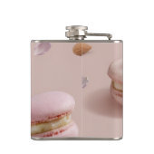 Personalisierte Niedliche Pastel Macaron Almond Bl Flachmann (Rückseite)