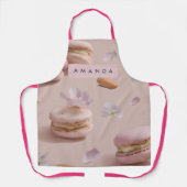 Personalisierte Niedliche Pastel Macaron Almond Bl Schürze (Vorderseite)