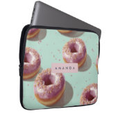 Personalisierte Niedliche Pastelköpfe & Sprinklen Laptopschutzhülle (Vorne Rechts)