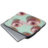 Personalisierte Niedliche Pastelköpfe & Sprinklen Laptopschutzhülle (Vorne Knopf)