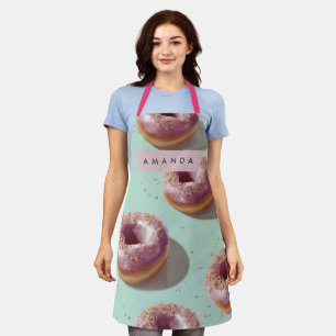 Personalisierte Niedliche Pastelköpfe & Sprinklen Schürze