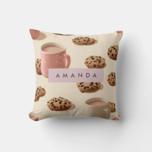 Personalisierte Niedliche Pastell-Cookies und Milc Kissen