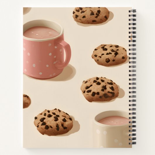 Personalisierte Niedliche Pastell-Cookies und Milc Notizblock (Rückseite)