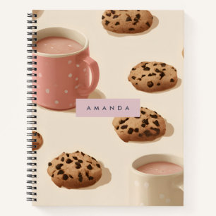 Personalisierte Niedliche Pastell-Cookies und Milc Notizblock