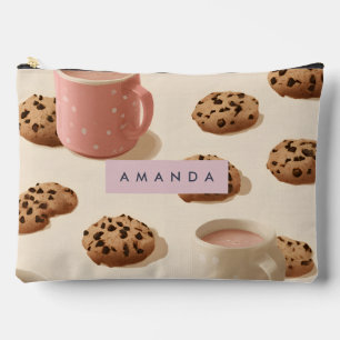 Personalisierte Niedliche Pastell-Cookies und Milc Zubehörtasche