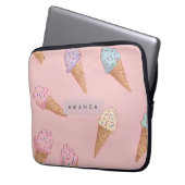 Personalisierte Niedliche Pastelle Ice Laptopschutzhülle (Vorderseite Links)