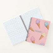 Personalisierte Niedliche Pastelle Ice Notizblock (Innenseite)