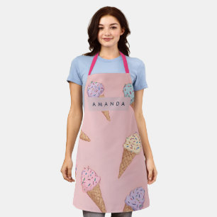 Personalisierte Niedliche Pastelle Ice Schürze