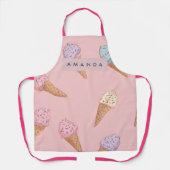 Personalisierte Niedliche Pastelle Ice Schürze (Vorderseite)