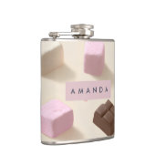 Personalisierte Niedliche Pastelschokolade und Mar Flachmann (Rechts)