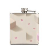 Personalisierte Niedliche Pastelschokolade und Mar Flachmann (Rückseite)