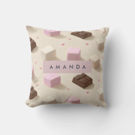 Personalisierte Niedliche Pastelschokolade und Mar Kissen