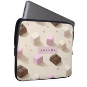 Personalisierte Niedliche Pastelschokolade und Mar Laptopschutzhülle (Vorne Rechts)