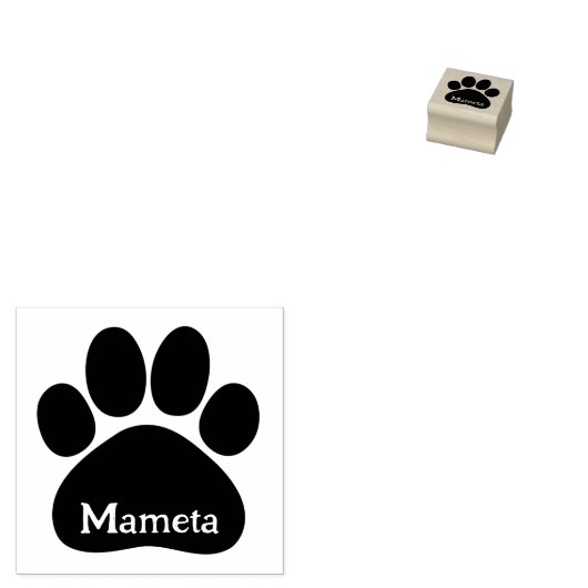 Personalisierte Niedliche Paw Gummistempel (Stempel)