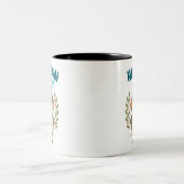 Personalisierte Niedliche Pinguin-Tasse - "Tag der Zweifarbige Tasse (Mittel)