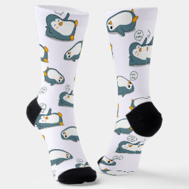Personalisierte Niedliche Pinguinmuster Socken