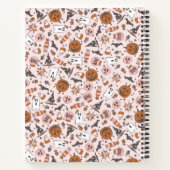 Personalisierte Niedliche Pink Halloween Ghosts Pu Notizblock (Rückseite)