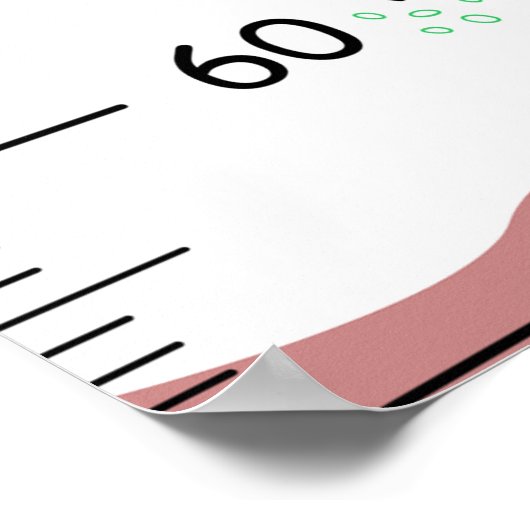 Personalisierte Niedliche Ramenwachstumskurve Poster (Ecke)