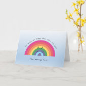 Personalisierte niedliche Regenbogenkarte Karte (Gelbe Blume)