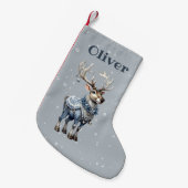 personalisierte niedliche Rentiere Kleiner Weihnachtsstrumpf (Vorderansicht (hängend))