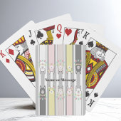 Personalisierte Niedliche Retro-Farbige Llamas Kin Spielkarten