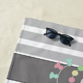 Personalisierte Niedliche Retro-Farbige Llamas Kin Strandtuch (Beispiel)