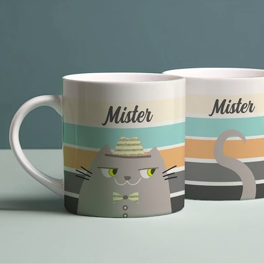 Personalisierte Niedliche Retro Kaffeetasse
