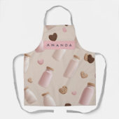 Personalisierte Niedliche Rosa Kekse und Erdbeermi Schürze (Vorderseite)